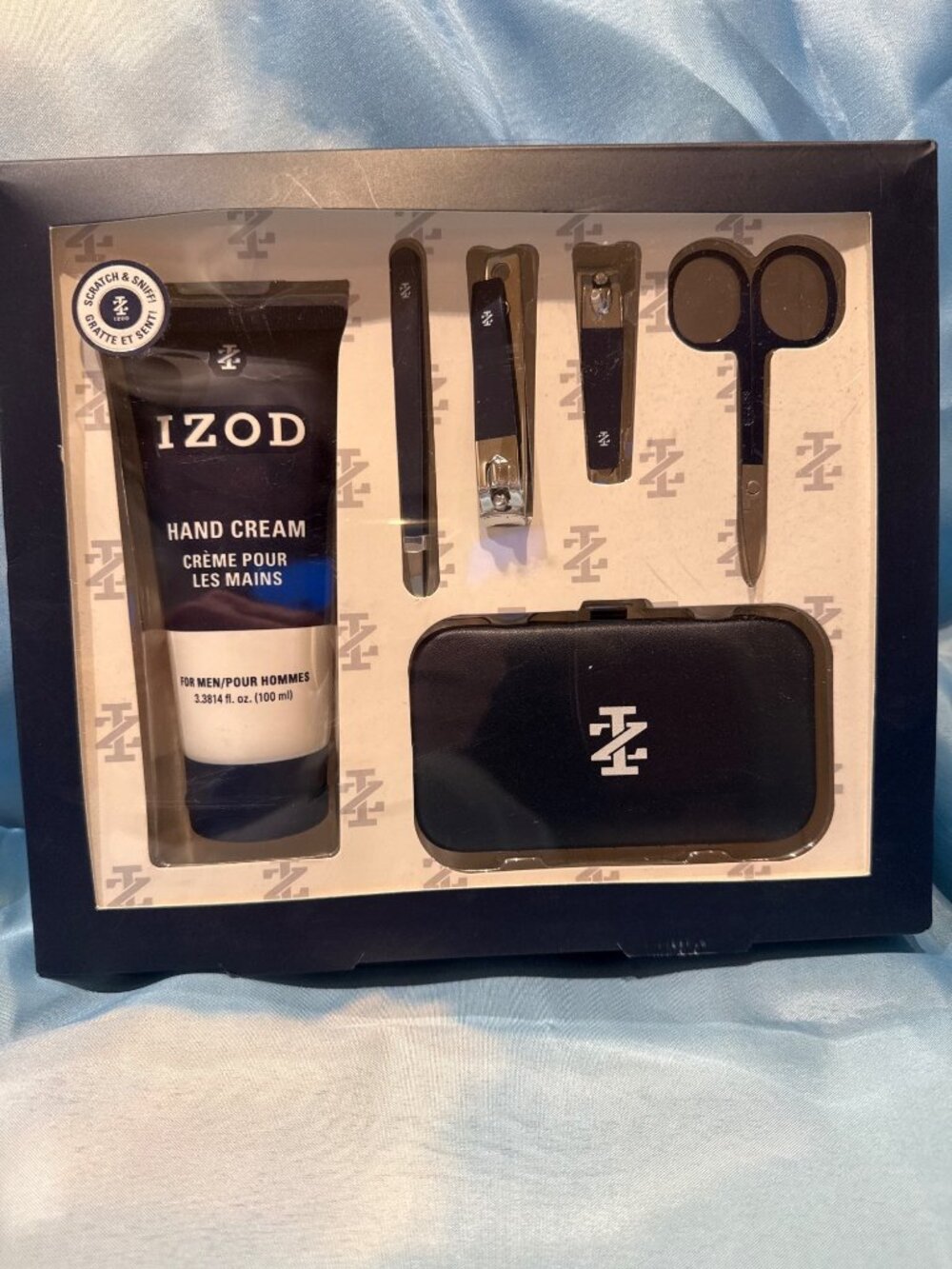 Izod 6-Piece Manicure & Hand Cream Set For Men With Case